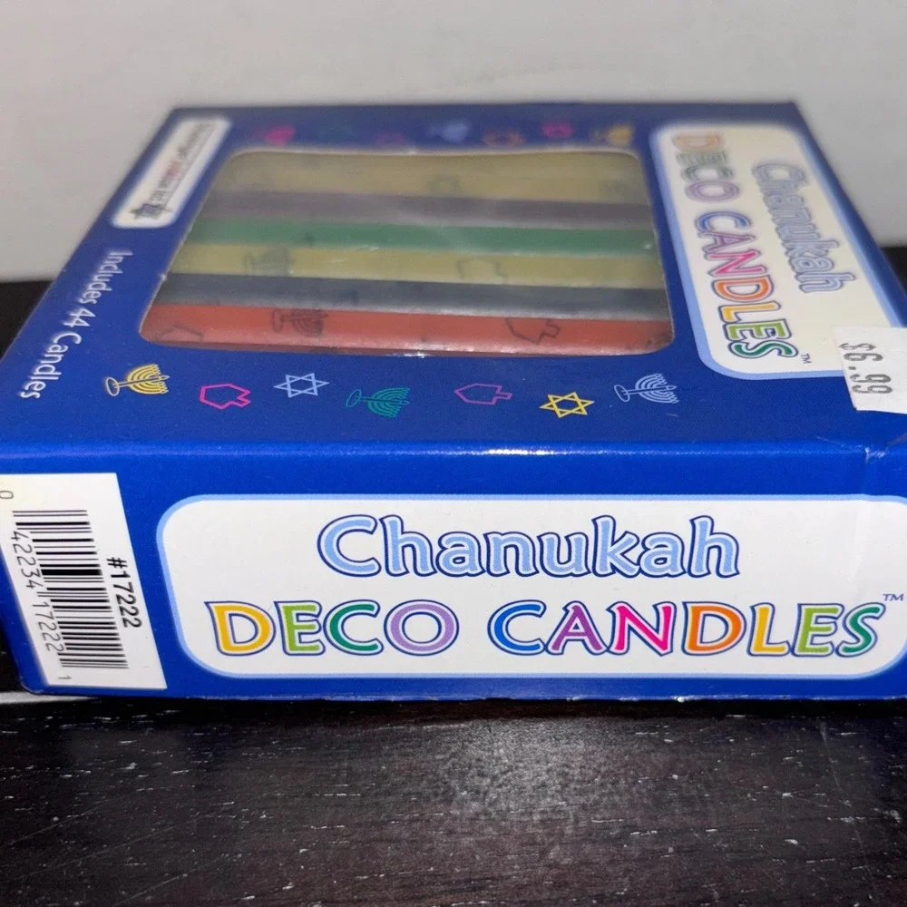 Shulsinger Judaica Chanukah Deco‎ Candles | 44 Count | Multicolor | NEW